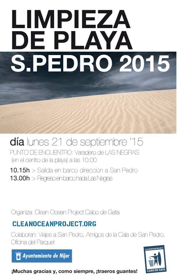 Clean Ocean Beach Clean UP Cala San Pedro